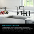 thumbnail image 4 of KRAUS Urbix Industrial Bridge Kitchen Faucet and Water Filter Faucet Combo in Matte Black, 4 of 11