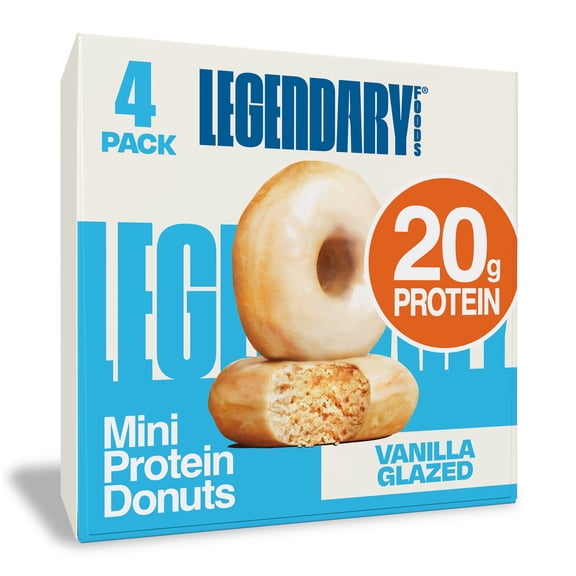 Legendary Foods - Protein Donuts Vanilla Glazed 9.2oz/4ct