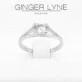 thumbnail image 2 of Ariel Engagement Ring Cubic Zirconia Women Sterling Silver Ginger Lyne Collection, 2 of 6