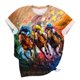 thumbnail image 5 of Tops de Cuello Redondo para las Mujeres, Nuevo Suéter de Manga Corta, Caballo Casual Impreso Top Camiseta, 5 of 5