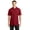 Red, variant on Port Authority Men's Stretch Flat Knit Collar Polo Shirt