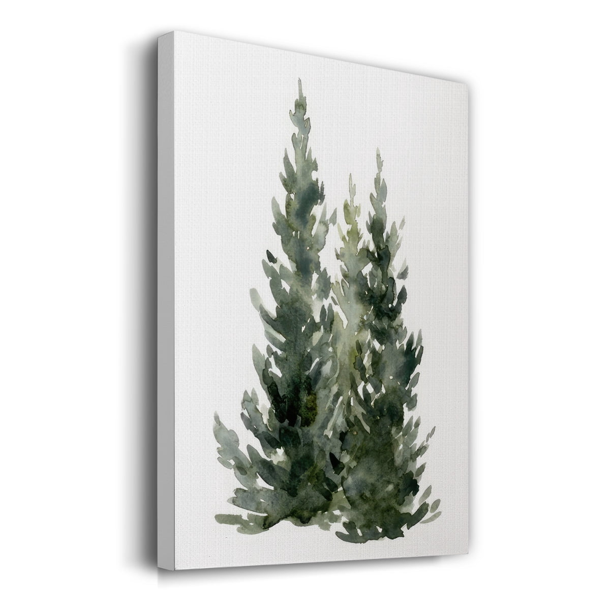 Simple Evergreens I- Gallery Wrapped Canvas