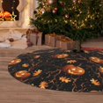 thumbnail image 6 of Lsque Halloween With Pumpkins Print Christmas Tree Skirt, Tree Skirt with Ties or Velcro, Perfect for Holiday Decorations, Halloween, and New Year-30", 6 of 7