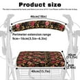 thumbnail image 3 of COEQINE Rose Rollator Seat Cover Medical Rollator Walker Seat & Back Cat Covers Walker Seat Set 2 Pack Covers for Outdoor Park Rollator Accessories Walker Seat Cover, 3 of 7
