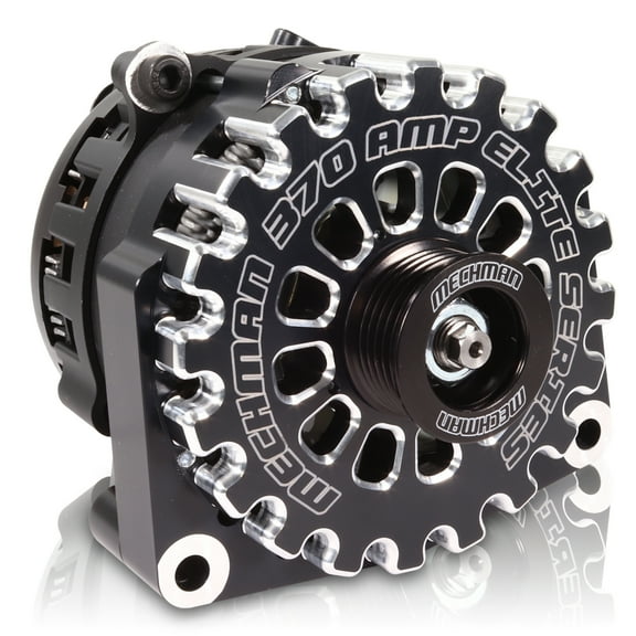 Mechman E-Series 370 Amp Black Alternator For 1996 - 2004 GM 5.7L Truck