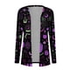 thumbnail image 4 of Women's Fashion Casual Halloween Print Medium Length Cardigan Jacket Coat, 4 of 5
