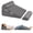 Plush Grey-12 IN+2 Head pillow, variant on Grey 12 IN+1 Head Pillow 3 Wedge Pillow Set For Adjustable Beds Sleeping Anti Snore Recovery