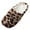 Khaki Leopard, variant on Women Cozy Slippers Slip on Fuzzy House Slippers Memory Foam Slippers Outdoor Indoor Warm Shoes