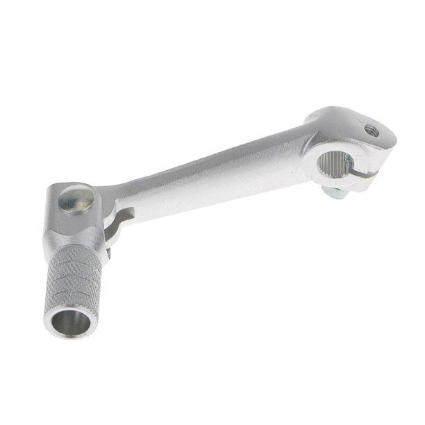 Palanca de cambios plegable de aluminio para motocicleta, clavija de motor de 90 cc, 110 cc y 125 cc Plata