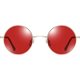 thumbnail image 2 of Dww-red Gafas de sol clásicas redondas polarizadas Uv400 con marco de metal vintage estilo Lennon para hombres y mujeres Marco de protección Uv400 Ma, 2 of 5