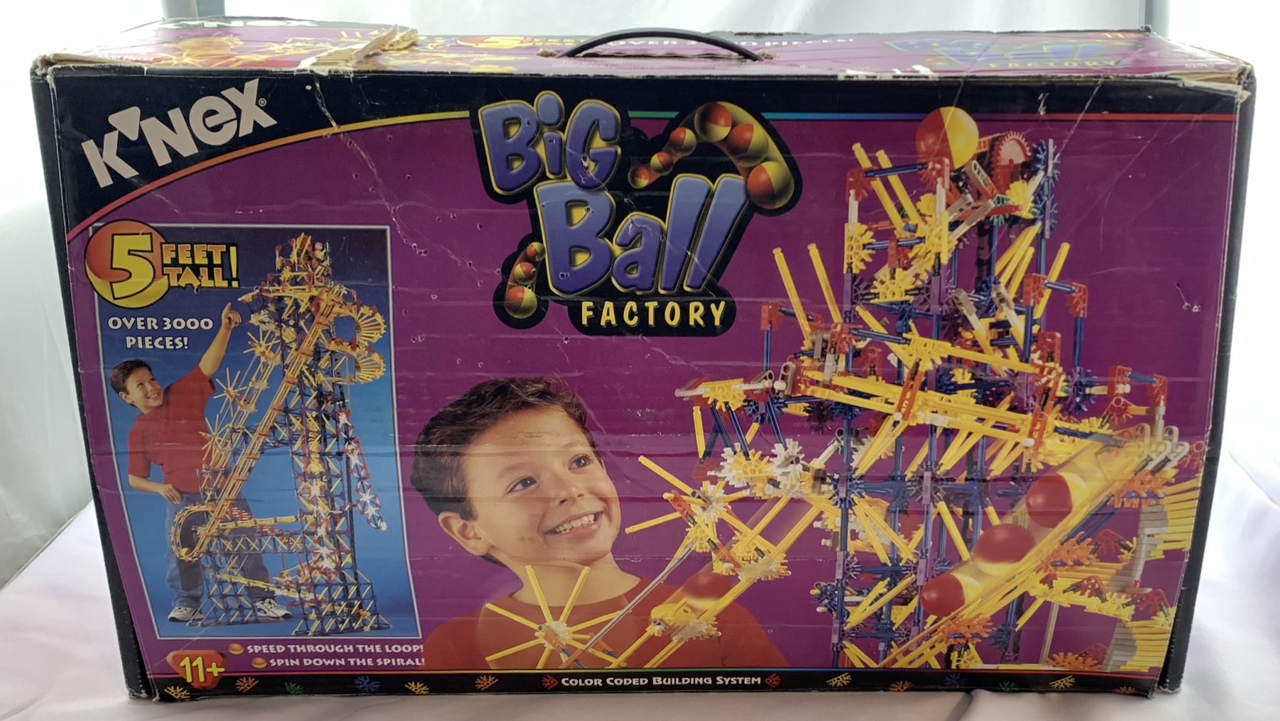 K'Nex Big Ball Factory Roller Coaster 63045 Complete Great Condition
