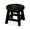 Espresso, variant on Carved Rubberwood Stool for Decor / Can Be Used as Mini Side Table