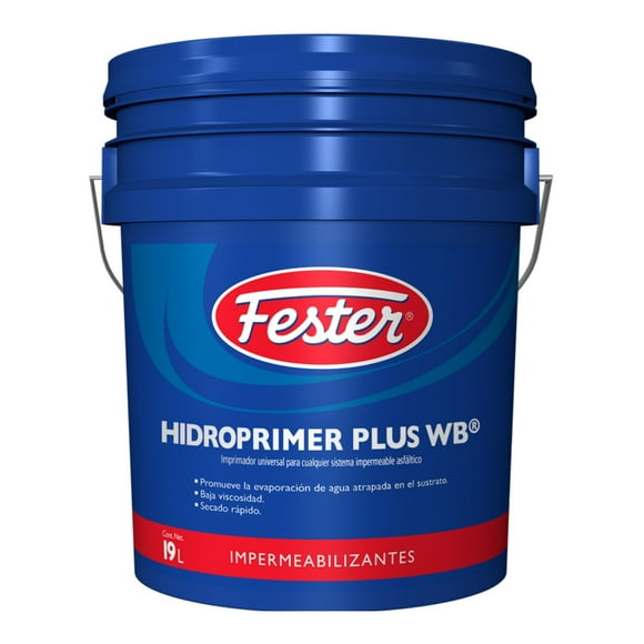 Imprirador Universal para Cualquier Sistema Impermeable Asfaltico Fester Hidroprimer Plus WB 19 L
