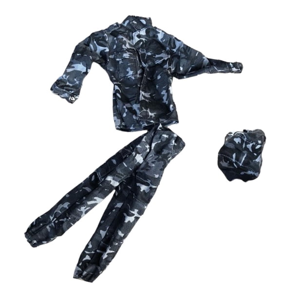 Vogacara 1:6 Action Figure Clothes Camouflage Hooded Set Coat and Trousers Juguetes Tipo 1