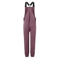 thumbnail image 5 of Cyglowse Women's Fleece Warm Overalls Winter Loose Casual Jumpsuits with Pockets Purple XL, 5 of 5