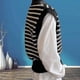 thumbnail image 3 of Women's Sweater Vest Jumper Knit Knitted Striped Shirt Collar Stylish Casual Holiday Going Out Fall Winter Black Beige One-size / Sleeveless / Regular, 3 of 3