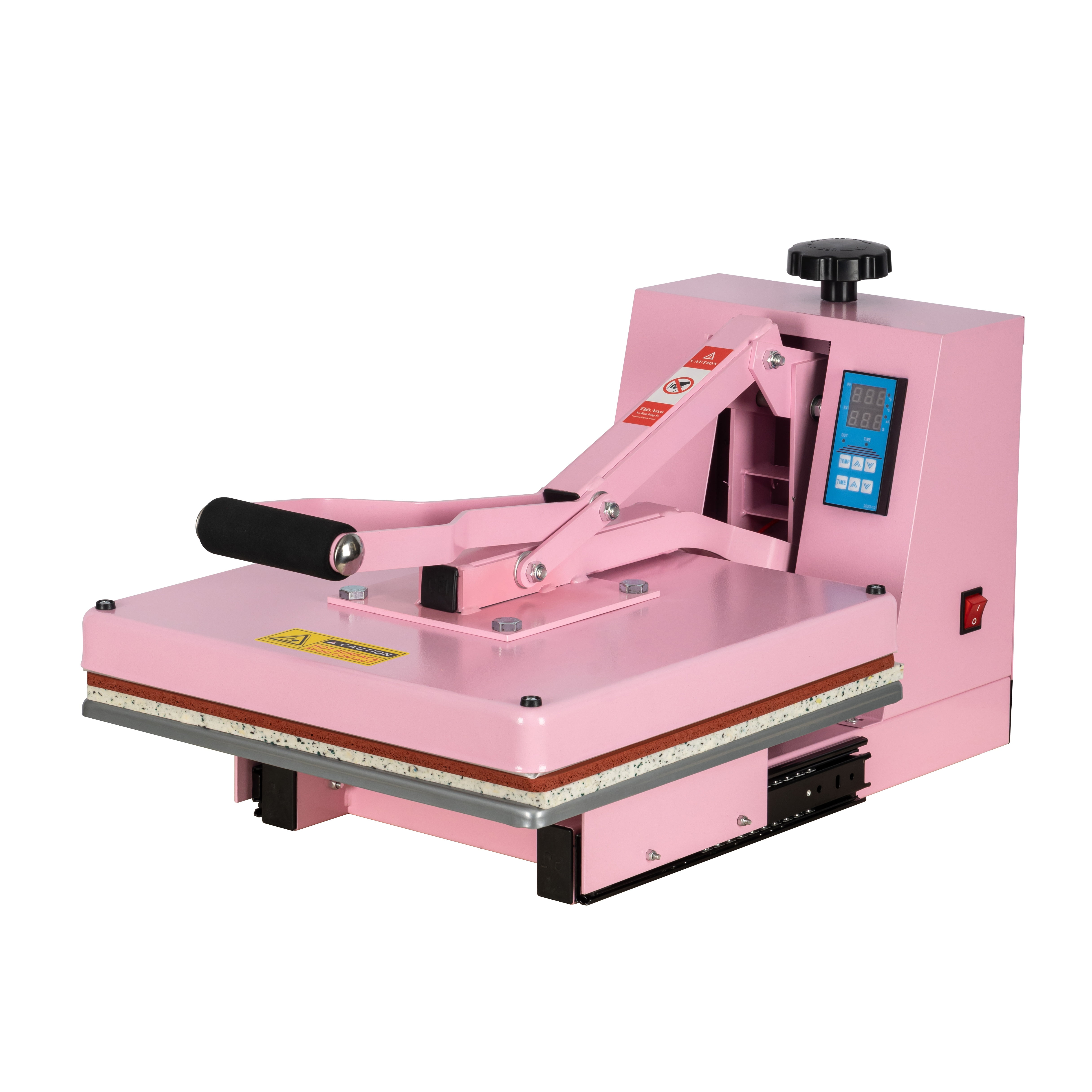 Aukfa 15"x15" Heat Press Machine for T-Shirt,Power Heat Press Machine,Pink