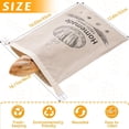thumbnail image 4 of 2 Pack Beeswax Bread Bags for Sourdough,Reusable Organic Linen Beeswax Bread Bag for Homemade Sourdough 17 x 12.6 Inches Food Storage Cloth Bag – Freezer-Friendly & Freshness Preservation, 4 of 6