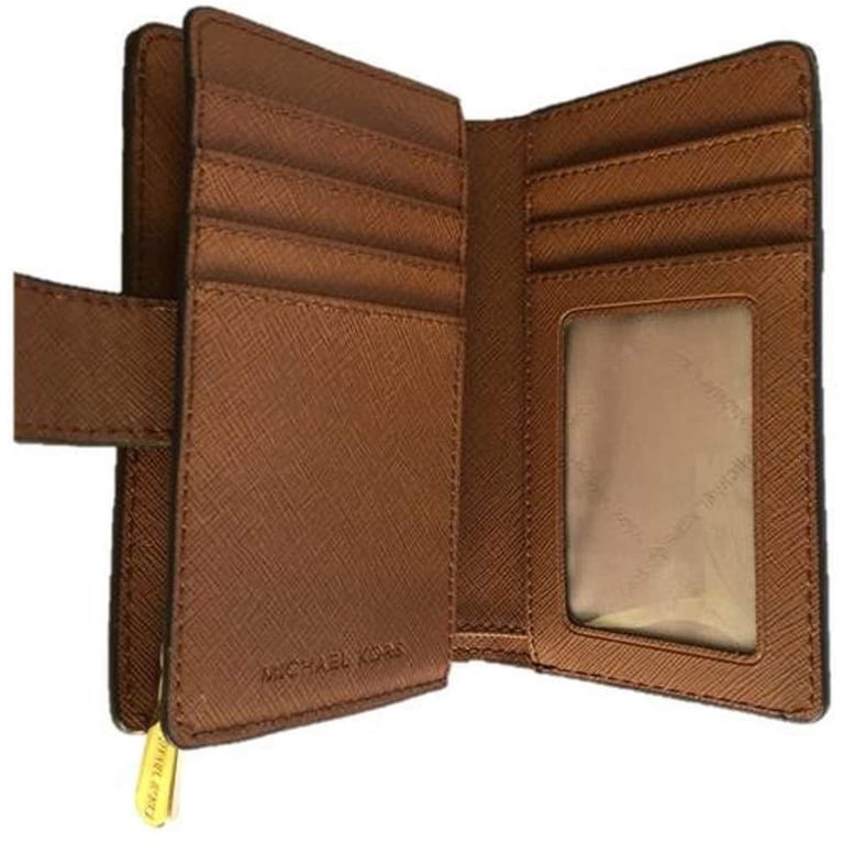 Michael Kors Women's Bifold Wallet, Medium, Brown, Jet Set Travel