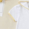 thumbnail image 4 of kpoplk Toddler Baby Boy girl Swim Cover Up Boy Girl Terry Cloth Hooded Zip-up Cover Ups for Swimwear Summer Beach(2-3 Years,Yellow), 4 of 6