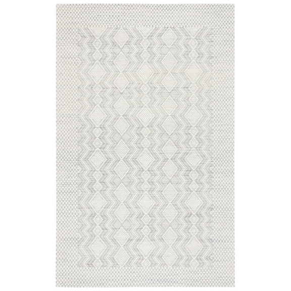 SAFAVIEH Marbella Britton Bordered Area Rug, Ivory/Grey, 3' x 5'