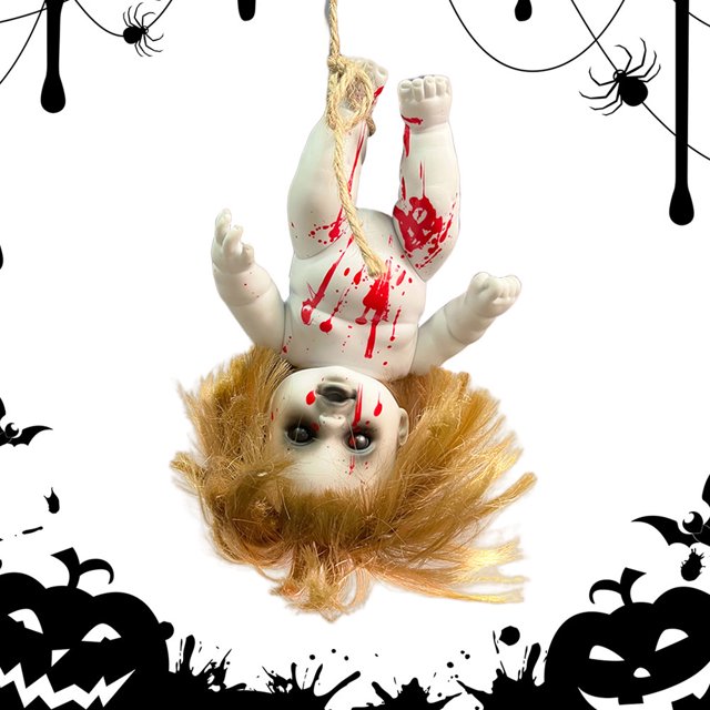 Muñeca Bebé Aterradora Fantasma Halloween para Bar Casa Embrujada