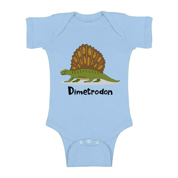 Awkward Styles Dimetrodon Dinosaur Short Sleeve Bodysuit for Baby Dinosaur One Piece Top Dinosaur Birthday Party Baby Shower Gifts Dinosaur Lovers Cute Dinosaur Gifts for Newborn Baby Dinosaur Outfit