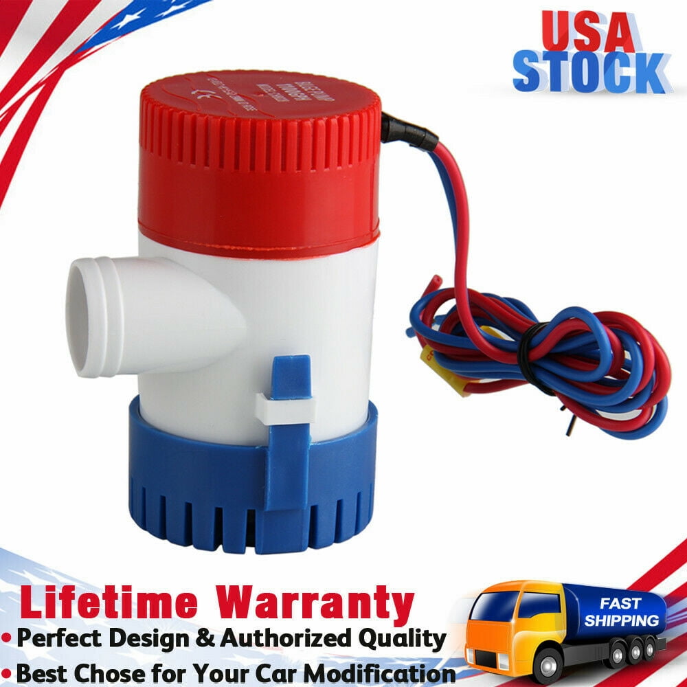 Submersible Bilge Water Pump 12V 1100GPH Electric Marine for boats