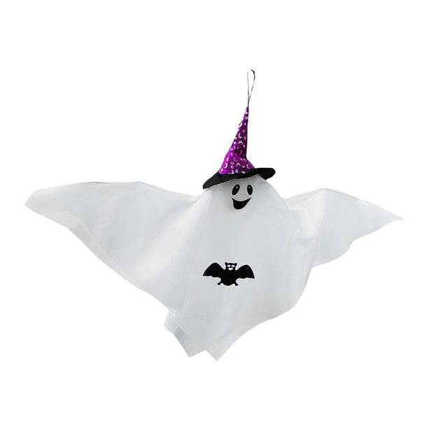 Decoración colgante de Halloween, colgante blanco, lindo volador para casa embrujada, jardín. Púrpura