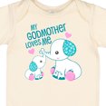 thumbnail image 4 of Inktastic My Godmother Loves Me-cute Elephants Boys or Girls Baby Bodysuit, 4 of 5