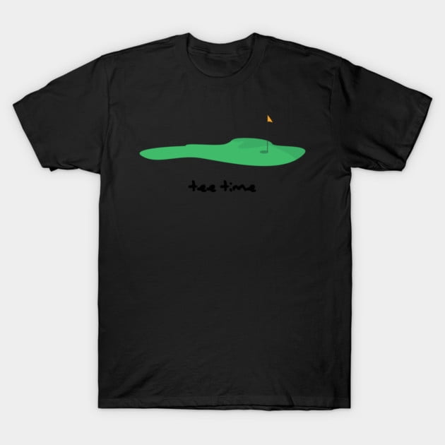 Tee Time T-Shirt Unisexe pour Rendez-Vous sur le Parcours de Golf, Art Graphique, jusqu'à la Taille 3TG.