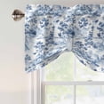 thumbnail image 4 of Blue Garden Forest Tie Up Valance Curtains for Windows, Kitchen Curtains Window Treatments, Modern Art Vintage Nature Rock Short Window Shades Valances for Bedroom Bathroom Cafe 54"x18", 4 of 8