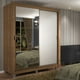 thumbnail image 2 of Ropero Closet Madesa Dallas 2 Puertas Corredizas con Espejo 2 Cajones con Pies MB, 2 of 5