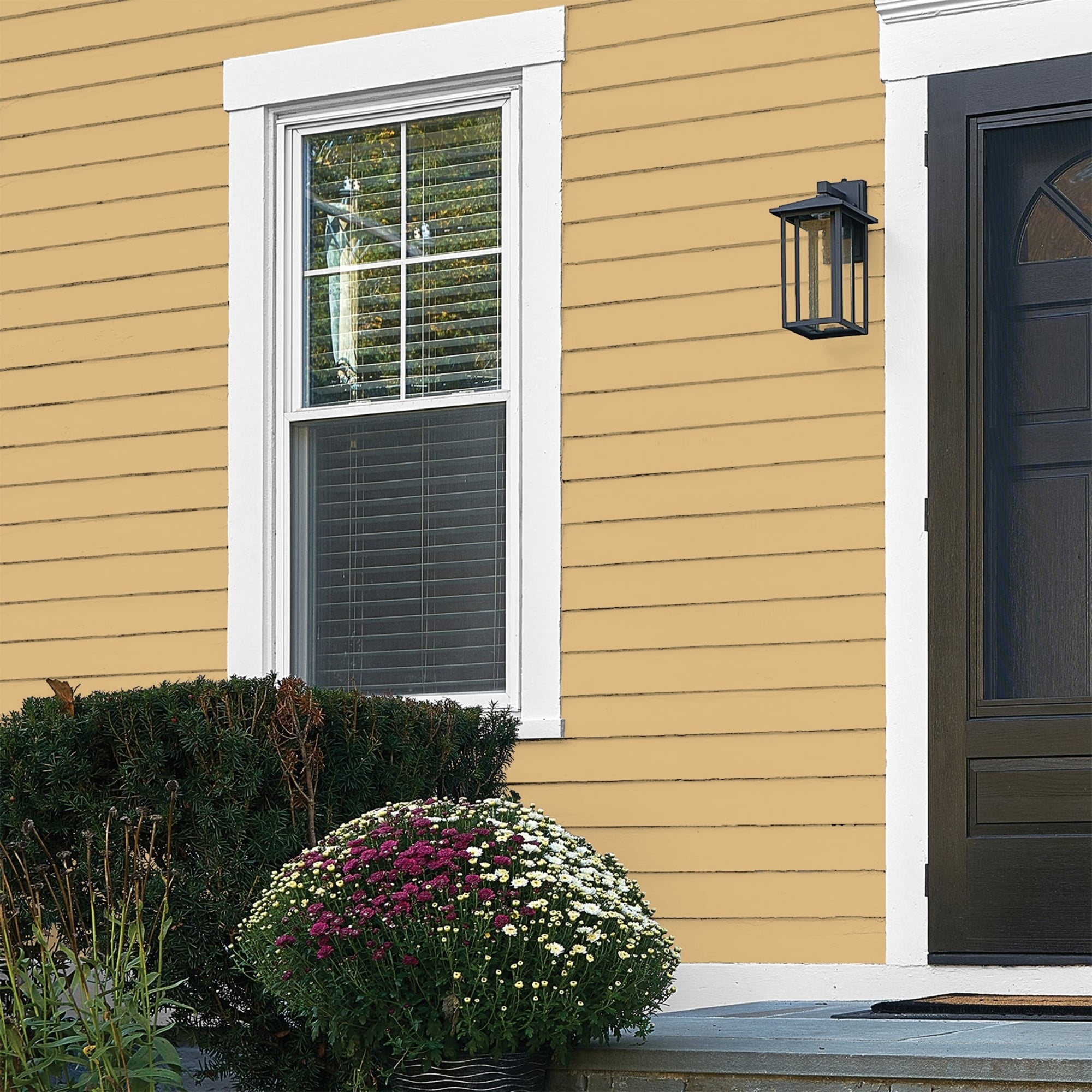 Glidden Fundamentals Honey Bunny / Yellow, Flat Exterior Paint, 1 Gallon
