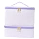 thumbnail image 1 of Estuche de transporte para esmaltes de uñas, bolsa de almacenamiento, organizador de suministros para uñas para acampar en casa violeta, 1 of 7