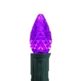 thumbnail image 2 of Pack of 25 Faceted LED C7 Purple Christmas Replacement Bulbs, 2 of 2