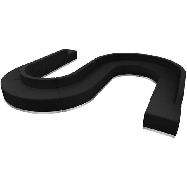 Flash Furniture Hercules Alon 15 Pcs Siège de Réception en Noir