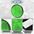 thumbnail image 3 of Unique Bargains 8 Pcs Round Stick-on Safety Spoke Reflective Self Adhesive Reflector for Motorcycle Bicycle Bike Green, 3 of 6