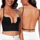 thumbnail image 1 of Low Back Bras for Women - Seamless Deep U Plunge Backless Convertible Multiway Low Cut Open Back Halter Bras, 1 of 5