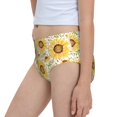 thumbnail image 7 of Pofeuu Watercolor With Sunflowers Print Soft Cotton Underwear Girls'Briefs Soft Undies, 7 of 7