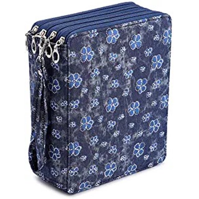 Estuche multifuncional para lápices de PU con 120 bolígrafos de colores
