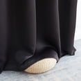 thumbnail image 5 of THD Cambridge Black Curtains 84 Inch Long - Black Curtains for Bedroom, Sleep Well Thermal Insulated Light Blocking Winter Window Curtain Grommet Panels, Set of 2 (52 W x 84 L, Black), 5 of 9