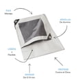 thumbnail image 2 of Lona Impermeable Polietileno Fondo Plata 3x3 M Blanco Foy, 2 of 2