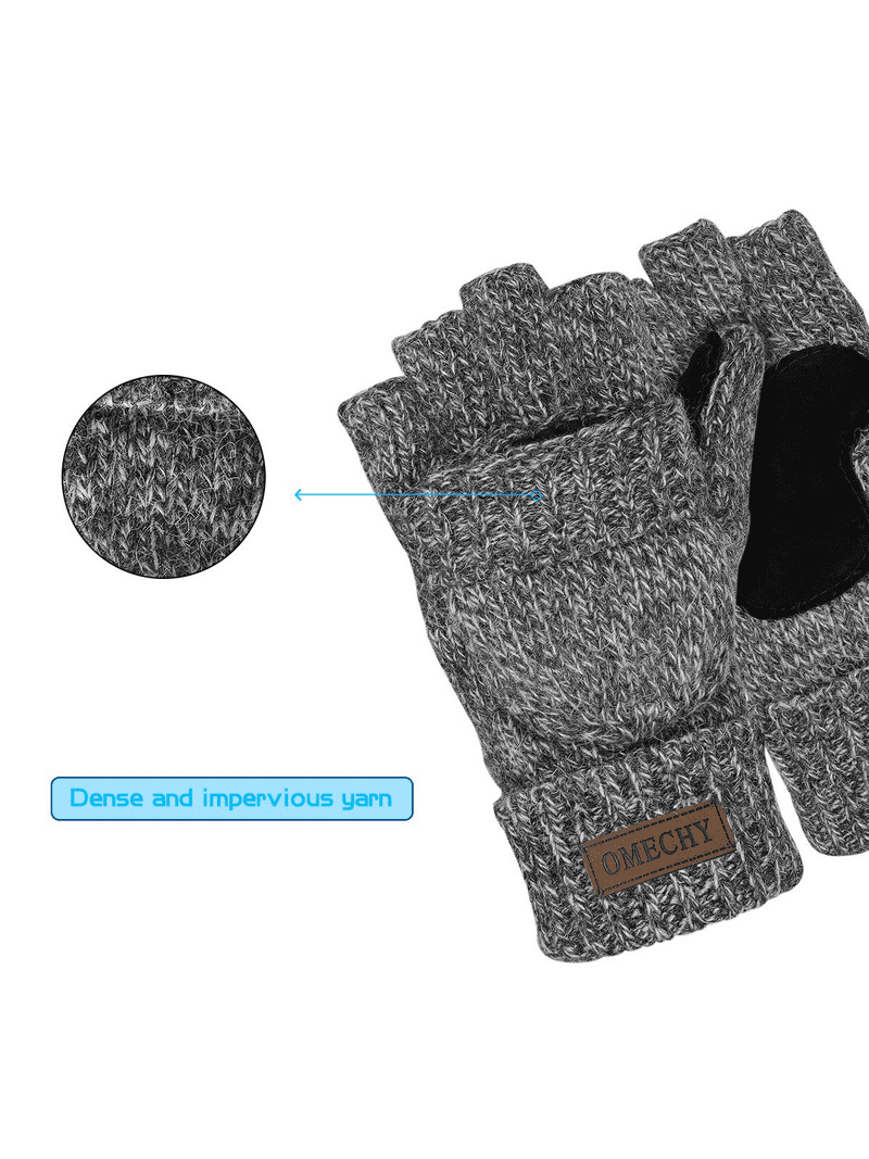 小物 Cosy Cashmere Company / Fingerless Glove Women's Cashmere Aran Cable Knit Fingerless Gloves