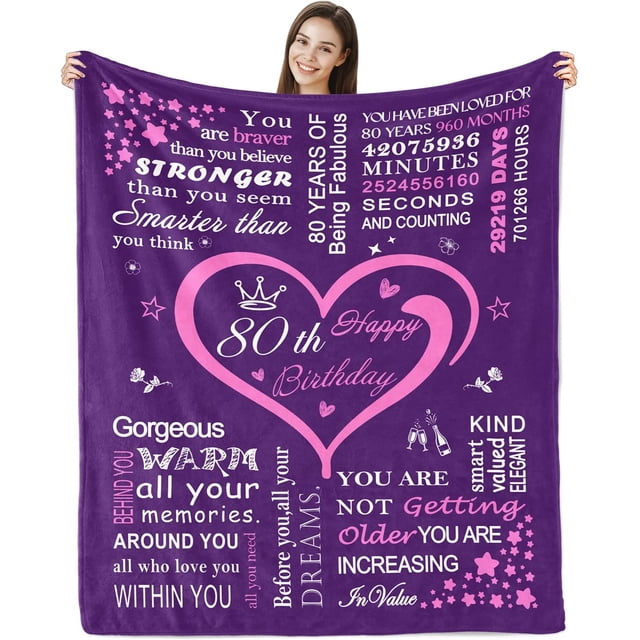 LHSHID 40th Birthday Gifts for Women Blanket 40th Birthday Gifts Ideas Birthday Gifts Throw Blanket Women 40th Birthday Gifts for Sister Wife Mom 40 Year Old Birthday Gift Ideas 30x40in