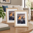 11x14 Picture Frame Set Of 2 Wood With Real Glwide Border - Walmart.com