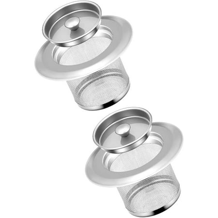 

Egebert 2 Sets of Sink Drainage Strainers Floor Drain Strainer Filter Anti Blocking Hair Stopper Catcher Dome Roof Drain Cover Dome Strainer Stainless Steel Floor Drain Cover