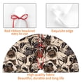 thumbnail image 7 of Cauagu 30" Christmas Tree Skirt Cute French Bulldog Pattern Christmas Tree Decorations Tree Mat for Xmas Decorations Occasion Holiday Home Decor -30", 7 of 7