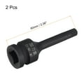 thumbnail image 2 of Uxcell M7 Impact Spline Bit Socket, 3/8" Square Drive 60mm Length CR-MO Metric Sizes 2 Pack, 2 of 5