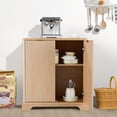 thumbnail image 4 of THAILE Modern 30” x 15” x 33” Sideboard, Buffet Cabinet with Storage, Adjustable Shelves, Oak Wood, Fluted, 4 of 6